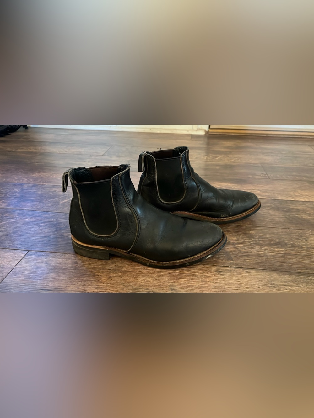 Red Wing Shoes Black Leather Chelsea Boots
